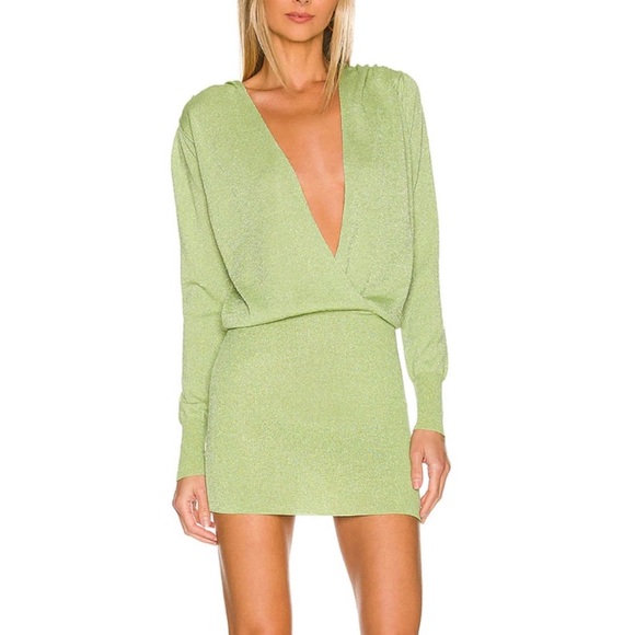 Superdown Green Aura Mini Dress - Picture 1 of 3